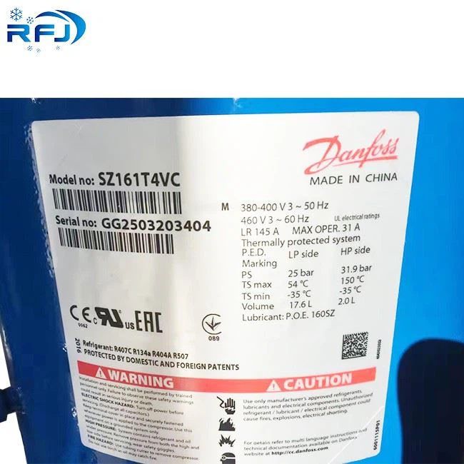 SZ161T4VC  Danfoss Performer hermetic scroll compressor